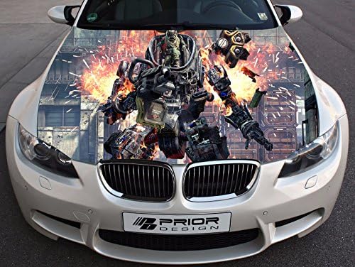 Titanfall Full Color Sticker, Game Car Hood Vinyl Sticker, Car Vinyl Graphics Decal, Wrap, Car Hood Graphics, fit any Vehicles MH113