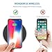 Novastone Fast Wireless Charger, 10W Fast Qi Certified Charging Pad Compatible with XS Max/XS/XR/X, iPhone 8/8 Plus, Samsung Galaxy S9/S9 Plus/S8/S8 Plus, S7/S7 Edge, Note 8 (Black,1-Pack)