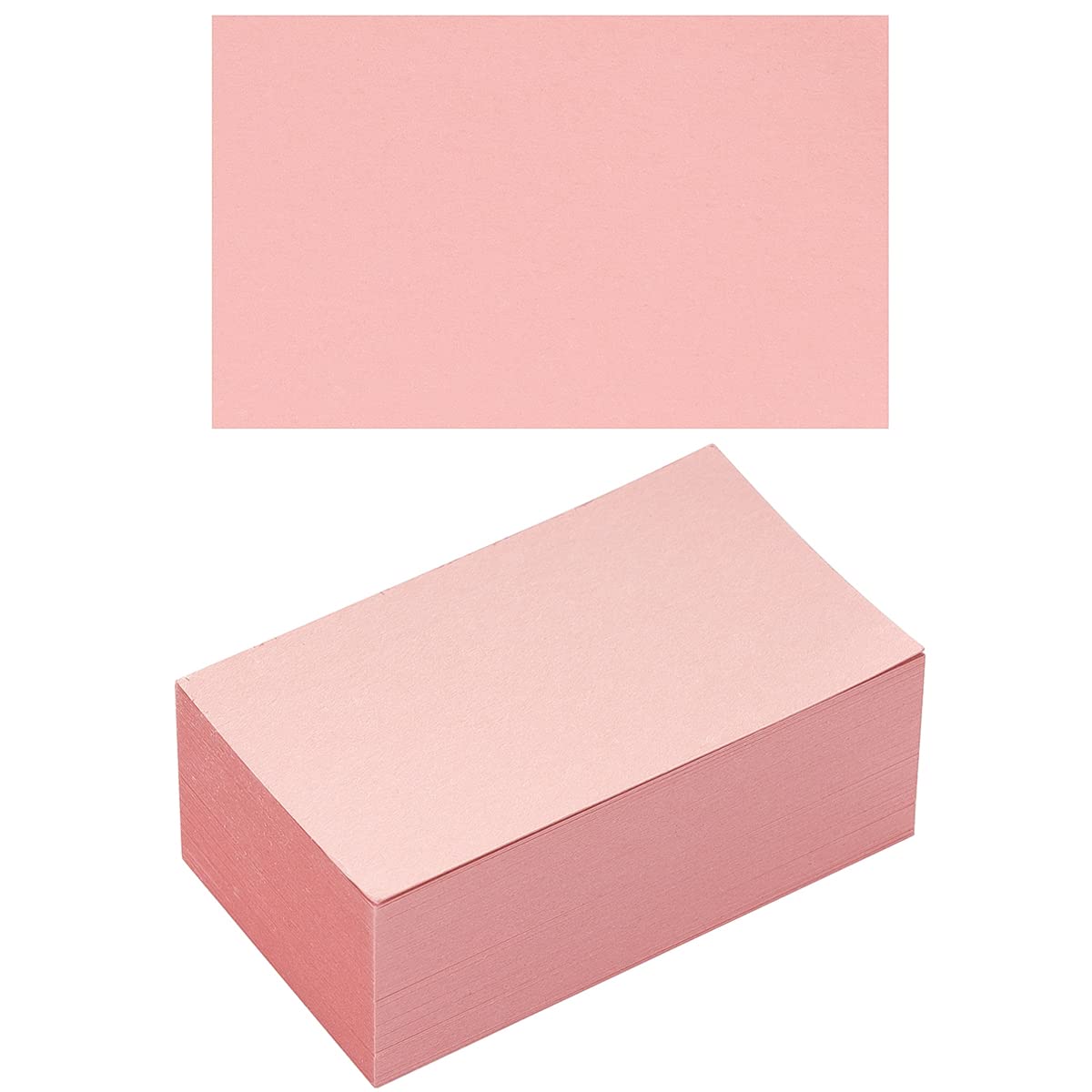Photo 1 of 100 Pack Thick Paper Cardstock Blank Heavy Cards Stock for Invitations, Greeting Cards Making, Postcards, Photos, 250GSM Thick Paper (Pink, 3x5 inches)