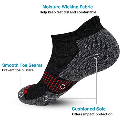 BERING Men's Performance Athletic Ankle Running Socks (6 Pack) Pricepulse