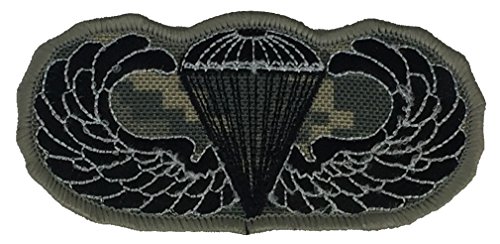 AIRBORNE JUMP WINGS PATCH - ACU/Black - Veteran Owned Business