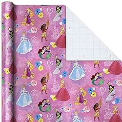 Hallmark Disney Princess Wrapping Paper with Cut