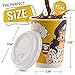 Disposable Coffee Cups With Leak-Proof Lids 12 Oz To-Go, 50-Pack Hot Paper Insulated Double Wall Cup Quality Secure-Locked Lid. Cute & Funny Woman Design, Cold/Hot Beverage Party Travel Cups.