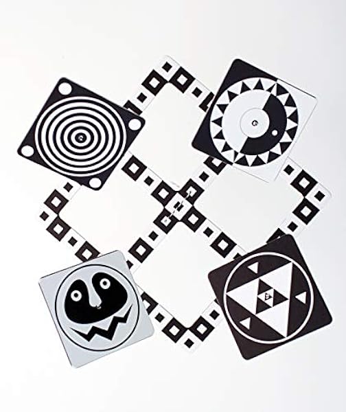 black and white mobile newborn