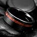King Will Nature 8mm Wood Inlay Polish Unisex Black Tungsten Carbide Wedding Band Engagement Ring