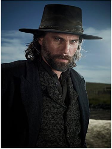 Hell on Wheels Anson Mount as Cullen Bohannan Close Up Wearing a Black Cowboy Hat Vest and Jacket 8 x 10 Photo