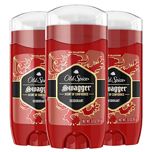 Old Spice Aluminum Free Deodorant for Men, Swagger Lime & Cedarwood Scent, Red Collection, 3 Oz (Pack of 3)