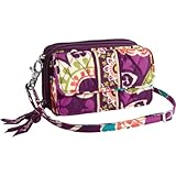 Vera Bradley Women's All In One Crossbody Plum Crazy Cross Body