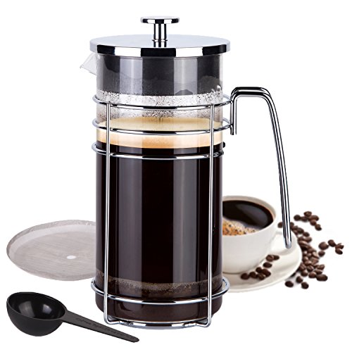Amovee french press coffee maker tea maker with 304 sta…