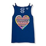 The Children's Place Big Girls' Crochet Back Tank