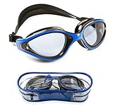 Free Swim Wide Angle Anti-Fog Tinted Swimming Goggles for Men, Women, Kids and Children - Swimming Glasses Like You've Never Had Before