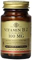Solgar Vitamin B2 Riboflavin Vegetable Capsules, 100 mg, 100 Count