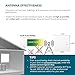 ANTOP AT-413B Amplified Indoor/Outdoor (Attic) TV Antenna with Built-in 4G LTE Filter 55/65 Miles Range 360 Degree Reception with Detachable Coaxial Cable, 16'
