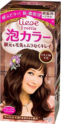 KAO Japan Liese Prettia Creamy Bubble Hair Color for Dark Hair (Natural Mocha)