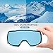 OutdoorMaster Kids OTG Ski Goggles - 2-Pack Over Glasses Kids Ski Goggles, 100% 400UV Protection - for Kids & Youth - Black/Grey (VLT 10%) + Black/L.Blue (VLT 60%)