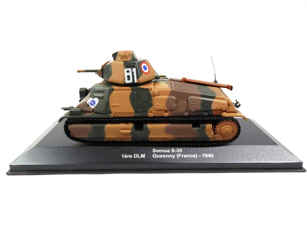 OPO 10 - Military tank 1/43 SOMUA S-35 1st DLM Quesnoy France 1940 - Eaglemoss Collection
