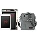 Zicac Men's Small Vintage Multipurpose Canvas Shoulder Bag Messenger Bag Purse (Gray)