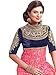 Vibes Women's Pure Georgettea-Line Un-Stitched Salwar Kameez Free Size Pink, Free Size