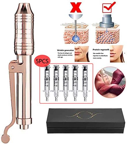 TWLCX 0.3ml Hyaluron Needle-Free Injection Pen, Anti Wrinkle Anti Aging Skin Care Microneedle Hyaluronic Gun, Moisture/Skin Rejuvenation/whitening
