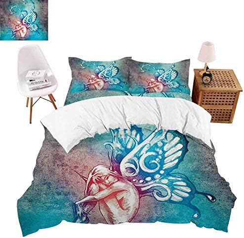 Prunushome ディープフィットシーツセット オリジナル バタフライモチーフ ルック フローラル ビンテージ カラー ラブリー 生き物 イラスト ブルー レッド エクストラソフト キング Jjp 190510763 254x229 51x76 2 D274x259 Pasadenahc Com