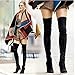 Shoe'N Tale Women Over The Knee High Stretchy Leather Thigh High Snow Boots
