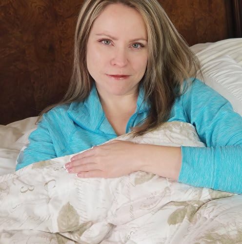 Gravity Blanket by Calming Covers | Large 10 lb Premium Weighted Blanket for Adults | Relieve anxiety, stress, insomnia &amp; restless leg syndrome | Filled with plastic poly pellets | Brown Flannel
