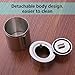 Newness Car Ashtray, [Upgraded, Detachable Body, Sealing Lid], Stainless Steel Car Ashtray with Lid, Cigarette Ashtray for Car, Auto, Ash Holder for Smokers, Desktop Smoking Ash Tray for Home Office