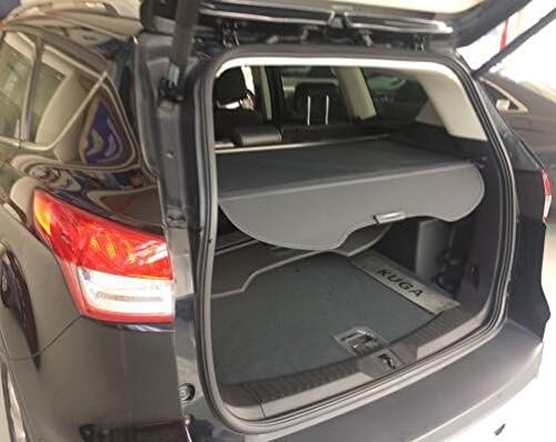 Retractable Rear Trunk Cargo Cover/Trunk Organizers/Trunk Shielding Shade for 13-17 Ford Escape updated version Luggage&amp;Baggage Privacy/Security/Safety Protecter by Juntu