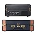 VMO 3 Speed Suitcase Turntable with Speakers,Portable Vinyl Record Player with RCA Output&Aux Input and Headphone Jack,Retro Blackthumb 4