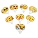 SKEMIX 24Pcs Cute Emoji Cupcake Topper Cake Decoration (Pack of 24)