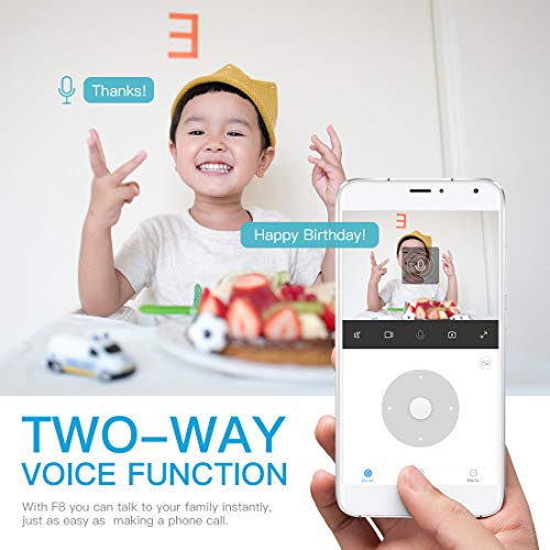 Baby Monitor Camera, Taococo IP Camera Wireless 1080P HD Home Security Camera for Baby Elder Pet Dog Monitor with Pan/Tilt Two-Way Audio,Night Vision,Motion Detection and Phone App Remote Control - Thumbnail 3