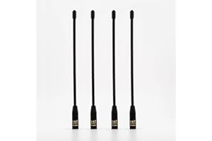 [4 Pack] muzi ᴡᴏʀᴋꜱ 915Mhz Whip Antenna for LoRa and Meshtastic 17cm, Black