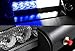 White & Blue Generation 3 LED Law Enforcement Use Strobe Lights For Interior Roof/Dash/Windshield