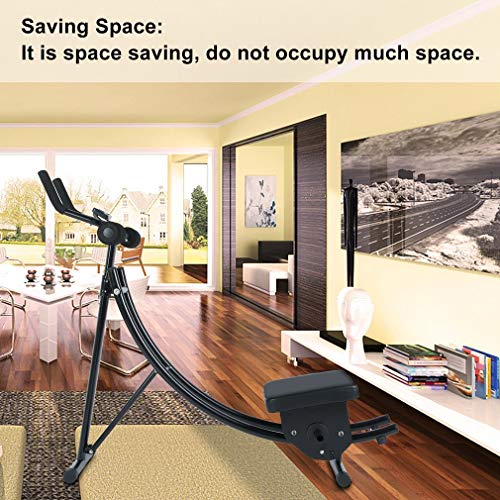 Belovedkai Ab Abdominal Coaster Crunch Ab Trainer Abdominal Exercise Machine/Equipment, Black - Thumbnail 2