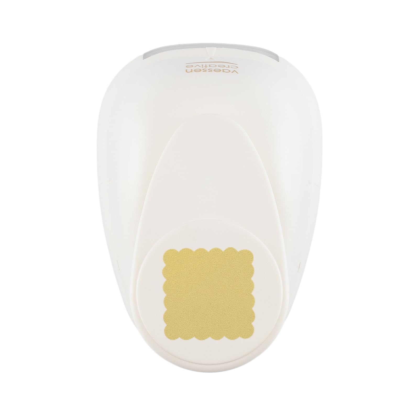 Vaessen Creative Craft Paper Punch - Scalloped Square - 2,8 x 2,8 cm - Circle Cutter for Crafting and Card Making