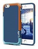 iPhone 6s/6 Case, LoHi [Extra Front Raised Lip] Hybrid Impact 3 Color Shockproof Rugged Soft TPU & Hard PC Bumper Anti-slip Cover 4.7 Inch - Blue