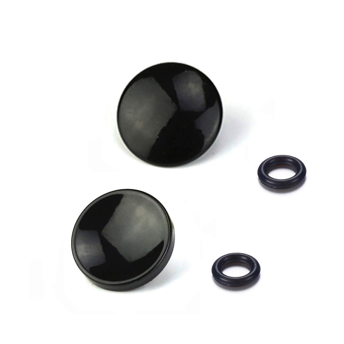 LXH 2 PACK Black Metal Concave and Bulged Surface Camera Soft Shutter Release Button Compatible with Fujifilm X100F X-T2 X100T X-PRO1/2 X-T10/20 X-E2S X100 X100S X10/20/30 X-E1 X-E2 STX-2 Olympus OM-1