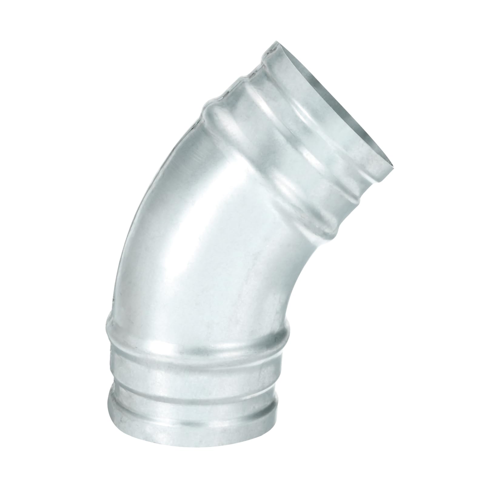 PATIKIL 3 Inch 45 Degree Duct Connector, Galvanized Steel Elbow Vent Tube Connector Ducting Pipe Adapter Fittings for HVAC Dryer, Exhaust, Extractor, Ventilation System