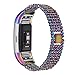 bayite Metal Bands Compatible Fitbit Charge 2, Replacement Bracelet Adjustable Women，Pearlescent