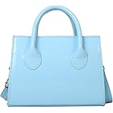 Aebecede Patent Leather Handbag Shinny Clutch Purse Mini Shoulder Bag Evening Purse for Women