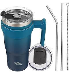 Konokyo 20 oz Tumbler with Handle and 2 Straw 2