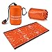 BROTOU Emergency Sleeping Bag Outdoor Waterproof Survival Shelter Blanket Tent Bivy Camping Hiking Envelope Sleeping Bag Sack with Whistl and Carabinerthumb 1