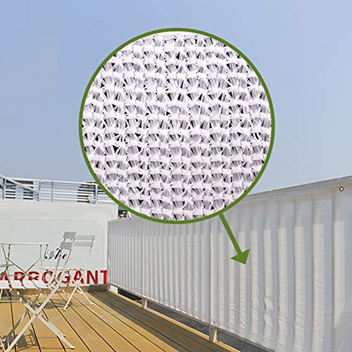 HYHMJ-Sonnenschutz Netz Nachhaltige Nutzung Sonnensegel Sonnenschutz Verschleißfest Antialterung Schattiernetz Kann Verwendet Werden Für Garten Glashaus UV-Beständig Onnensegel,Weiß,6.8x13m – Bild 8