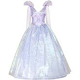 Haocloth Glinda Costume Women Good Witch Cosplay Wicked Costume Purple Dress Outfits for Christmas Halloween Carnival