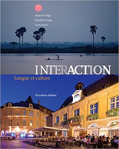 Interaction Langue Et Culture Book Only World Languages Kindle Edition St Onge Susan St Onge Ronald Powers Scott Reference Kindle Ebooks 