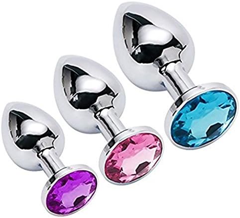 3pcs Jeweled Beginners Plug Anales Training Sets Restraint