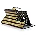 Galaxy S7 Active Case (Active Model,NOT for General S7) - Mavis's Diary Premium PU Leather Wallet Flip Folio Case [Card Slot] Kickstand Magnetic Snap Cover for Samsung Galaxy S7 Active - American Flag