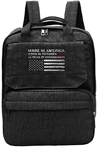 American Flag - 70th Birthday Made In America October 47 Backpack For Women,Girls Leisure Rucksack