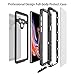 XBK Samsung Galaxy Note 9 Waterproof Case, Waterproof Shockproof Cover Case Built-in Screen Protector, Full Body Protect Clear Case for Samsung Note 9 (Black)