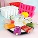 Frozen Popsicle Mold - 10 Cavities Food Grade Silicone Popsicle Molds + 62 Popsicle Sticks + 50 Popsicle Bags + Silicone Funnel + Cleaning Brush - BPA Free (Red)